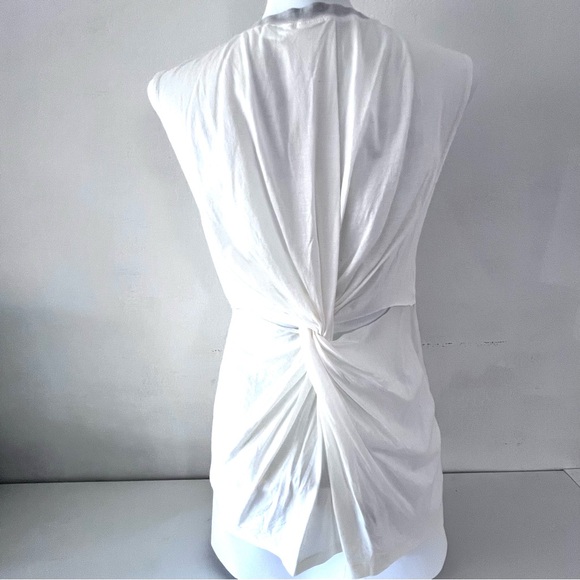 J. Crew Light knit sample shirt small with tie, gold bars and twisted back Small - Picture 8 of 10